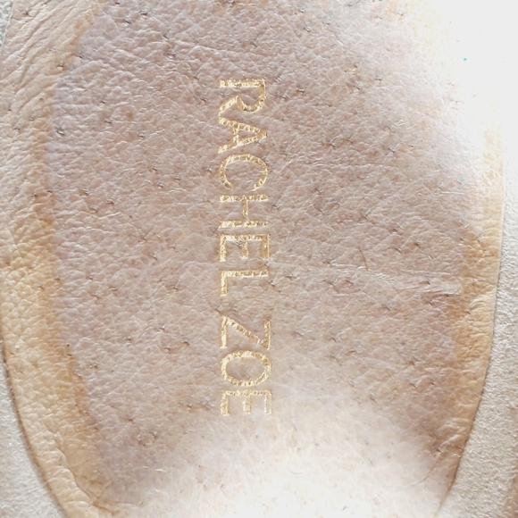 Rachel Zoe Gold Big Buckle Details Ankle Strap Heeled Sandals M135 - Picture 11 of 13